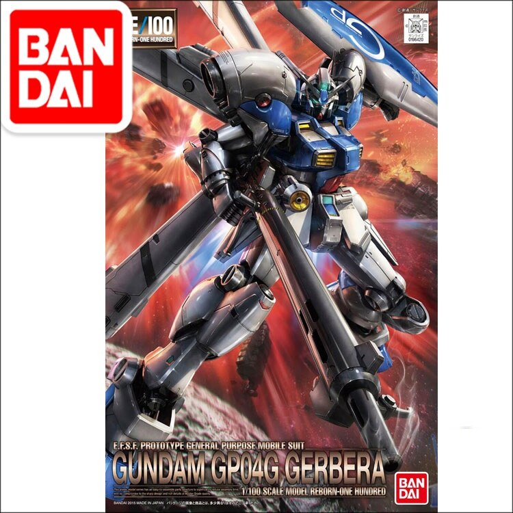 Japaness Bandai Original MG 1/100 Gundam GP04 GERBERA Unchained Mobile Suit Kids Toys
