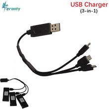 3.7v 500mA (5 in 1) Charger For Visuo Xs809 Xs809w Xs809hw SG700 DM107s S169 Multi-function charging Cable Rc Drone Spare Parts