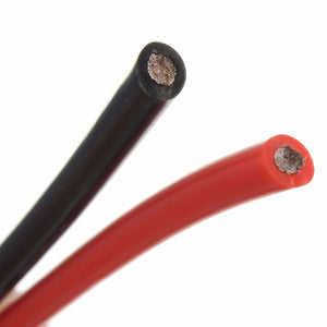 1M Red 1M Black Silicone Wire 6AWG 7AWG 8AWG 10AWG 12AWG 14AWG 16AWG 18AWG 22AWG 20AWG Heatproof Soft Silicon Silica Wire Cable
