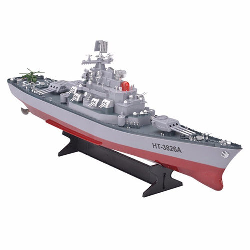 RC Boat 1:250 WarShip Remote Control Military Battleship Central Command Cockpit Seaplane Electronic Model For Kids Hobby Toys