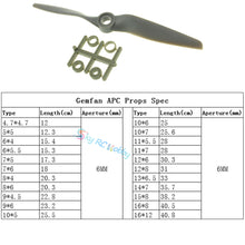 GEMFAN APC RC Props Aircraft Propeller 5 6 7 8 9 10 11 12 13 14 Inch for RC Airplane Aircraft Model Pros