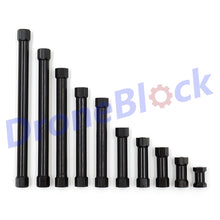 8PCS M3 Aluminum Standoff Hex Spacer column Black Round Section Lightweight Knurled DIY FPV Quadcopter Drone Multirotor RC