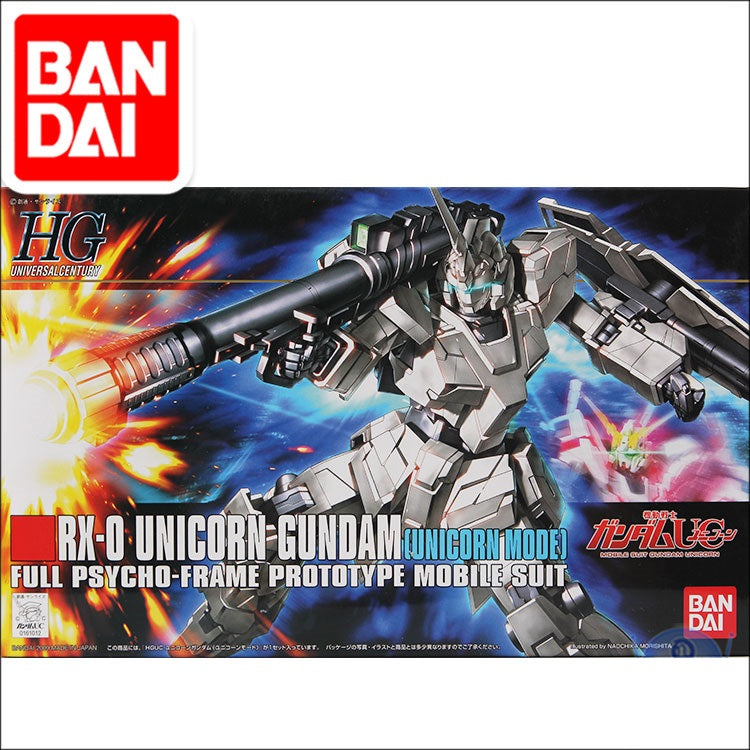 Original Gundam Model RX-0 FULL UNICORN GUNDAM 01 Unicorn Mode Freedom Destroy Armor Unchained Mobile Suit Kids Toys With Holder