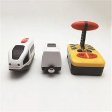 Toys for Children Remote Control Electric Train Toy Magnetic Slot Compatible with Brio Wooden Track Car Toy Kids Gift