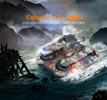 2017 newest Amphibious tank 24883A 2.4GHz Wireless RC Tank car Water / Land Mode RC Tank with LED Light 24883 upgrade version