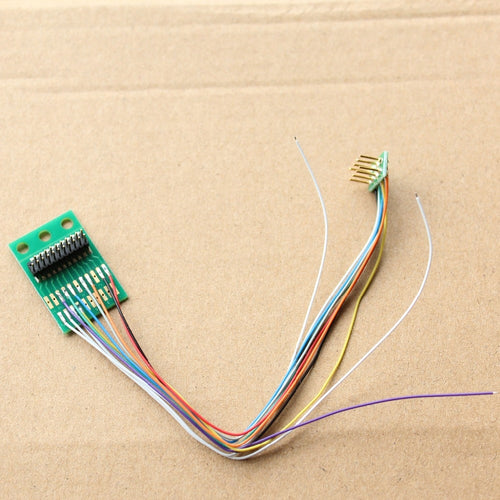 860046 21PIN/21MTC To 8PIN/NEM652 Harness adaptor with Speaker Wires for Dcc model train Railway/LaisDcc Brand