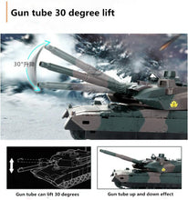 2019 New Army Remote Control Battle Model XQTK24-2 40CM Large Scale 330 Degrees Rotate Simulation Recoil Military Tank RC Tank