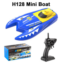 H128 Mini Boat 1/47 2.4GHz Remote Control Speed RC Boat Dual Motors 15km/h Super Speed RC Ship Speedboat Electric RC Toys
