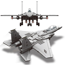 Building Blocks Fit LegoINGlys 270Pcs Military Series F-15 Eagle Fighter MOC Airplane Model Kits Assemble Toys For Adults Gift