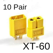 Wholesale 10 Pair Of XT60 XT-60 Male Female Bullet Connectors Plugs For RC Lipo Battery Free Shipping
