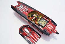 New DTRC G30E Hell Cat Catamaran 30CC Fiberglass Gasoline Racing Boat with 30CC Gasoline Engine