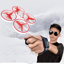 ZF04 RC Mini Quadcopter Induction Drone Smart Watch Remote Sensing Gesture Aircraft UFO Hand Control Drone Altitude Hold Kids