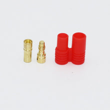 20pcs/lot 3.5mm Gold Bullet Banana Connector Plug With Protective Sleeve For ESC Battery Motor (10 pair)