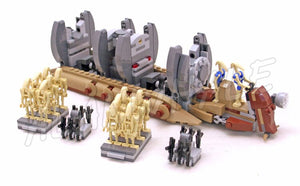 565pcs New Space Wars Battle Droid Troop Carrier 10374 Model Building Blocks Gifts Sets Boys Robots Ship Compatible With Lego