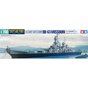 OHS Tamiya 31613 1/700 US Navy Battle Ship BB63 Missouri Assembly Scale Military Ship Model Building Kits