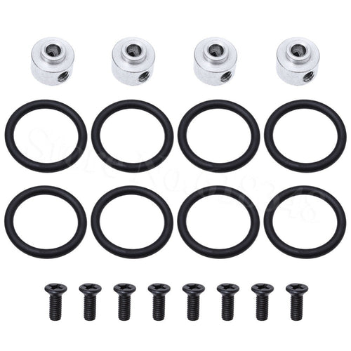 4pcs Airplane Propeller 3.17mm Prop Adapter Prop Saver with Screws Rubber O Rings Kit Electric Brushless Motor Shaft RC Parts