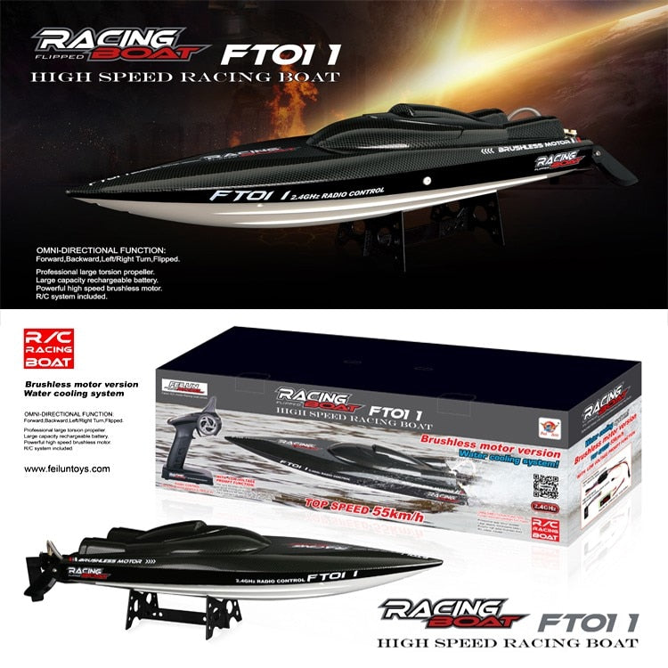Feilun FT011 65CM 2.4G Brushless RC Boat High Speed Racing Boat With Water Cooling System
