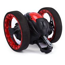 Mini Cars Bounce Car PEG SJ88 2.4GHz RC Car with Flexible Wheels Rotation LED Light Remote Control Robot Car Toys for Gifts