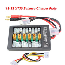 Lipo Charger Adaptor Board Plate 1S-3S XT30 Plug Parallel for 1S 2S 3S LiPo Batteries Compatible with 6pcs XT30 to JST Cable