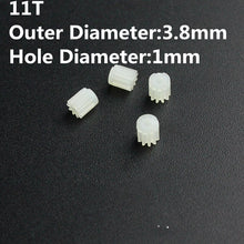 4pcs Small Motor Gears 6T 7T 8T 9T 10T 11T 12T Teeth For 0.8MM 1mm Shaft R/C Helicopter Mini Quadcopter Accessories Spare Parts