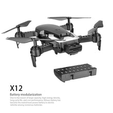 X12 WiFi FPV Mini Foldable Drone Camera 0.3MP 2MP HD Optical Flow Aerial Video Profissional RC Quadcopter Helicopter Toys SG106