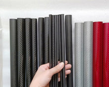2PCS 3k 100% full Carbon fiber circular tube 500mm Length Twill Matte OD 10mm 12mm 14mm 15mm 16mm 18mm 19mm