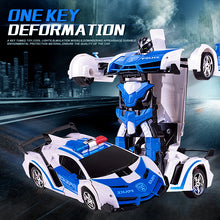Boys Amazing Gifts Deformation Car Toys Automatic One-key Transform Robot Plastic Model Car Funny Toys For Kid Toy New Arrival