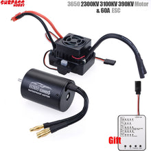 Surpass Hobby Waterproof 3650 2300KV 3100KV 3900KV Brushless Motor with 60A ESC w/ Program Card Combo for 1/10 RC Car Truck Toy