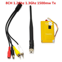 FPV 1.2Ghz 1.2G 8CH 1500mw Wireless AV Sender TV Audio Video Transmitter Receiver For QAV250 250 FPV Quadcopter