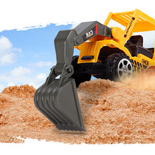 6 Styles Mini Diecast Plastic Construction Vehicle Engineering Cars Excavator Model Toys For Children Boys Gift