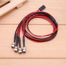 4 LED Headlight 3mm White/Red Light RC Car Parts for TRAXXAS HSP HPI REDCAT Axial SCX10 Remote Control Toys Accessories