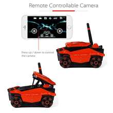 Attop Rc Tank With Hd Camera Wifi Fpv 0.3Mp Camera App Remote Control Tank Rc Toy Phone Controlled Robot