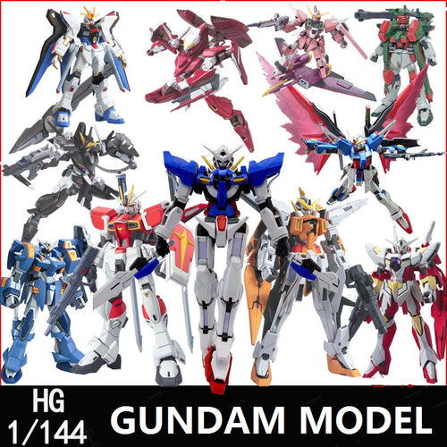 GAOGAO Gundam Model HG 1/144 Justice Freedom 00 Destiny Armor Unchained Mobile Suit Kids Toys With Holder