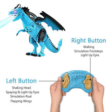 Remote Control RC Dragon Walking Dinosaur Toy with Light Sound Kids Toy Gifts NSV775