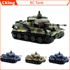 14CH 1:72 RC Tank Toy Great Wall 2117 Remote Control Tank Mini Tiger Battle Tank Toy Best Christmas Gift for Kids