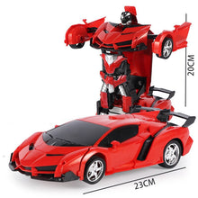 New Rc Transformer 2 In 1 Rc Car Driving Sports Cars Drive Transformation Robots Models Remote Control Car Rc Fighting Toy Gift