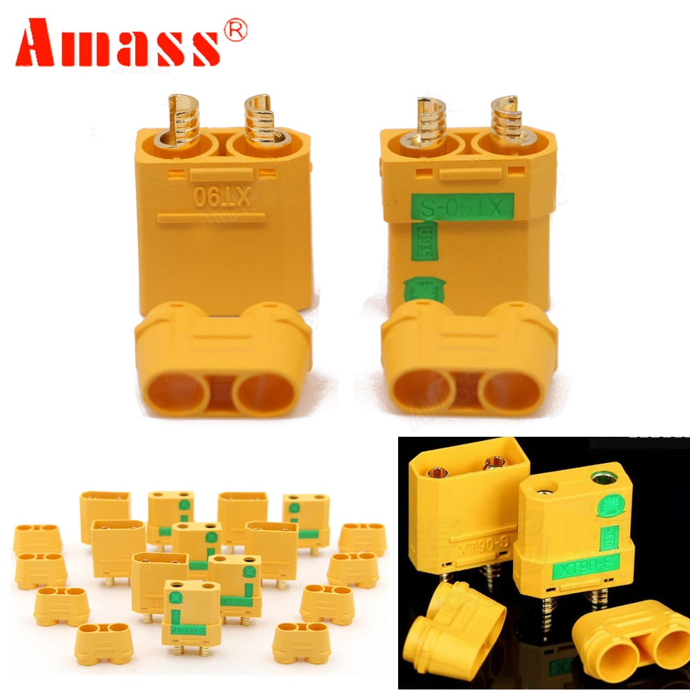 5pair Amass XT90S XT90-S Male Female Bullet Connector anti spark For RC DIY FPV Quadcopter brushless motor