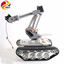 Mobile Robot with 6 DOF Mechanical Arm TS100 Shock Absorber Tank Chassis for Grabbing Transport DIY Educational Project