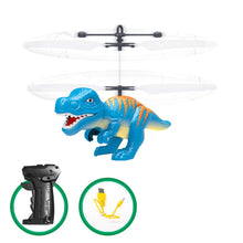 Electric RC Flying Toy Infrared Sensor Dinosaur Model Helicopter LED Flash Lighting USB Charging Small RC Toy for Kids hi
