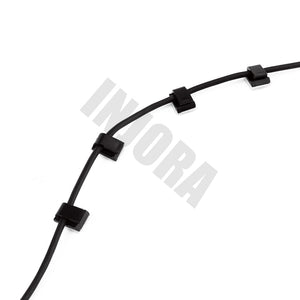 10PCS Black Wiring Buckle with 3M Double-sided Adhesive for RC Crawler Car RC Boat Drone RC Model