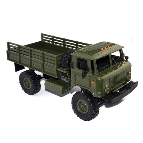Kids Gift WPL B-24 1: 16 RTR 2.4G Military RC Car 4 WD Remote Control Crawler Kids Toys Birthday Gift