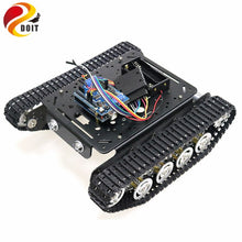 PS2 Joystick Control Shock Absorper Smart Robot Tank Chassis with Dual DC Motor+UNO Board+Motor Driver Board for DIY Project