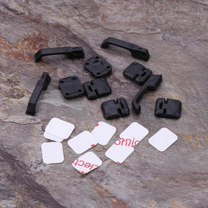 1Set Black Plastic Climbing Car Door Hinges & Door Handles for 1:10 RC Crawler For Traxxas TRX4 Baby Toy Car Props for Kidsr