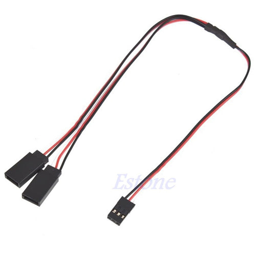 1Pcs 300mm 30cm Servo Y Extension Lead Wire Cable f RC Futaba JR Servo Part New
