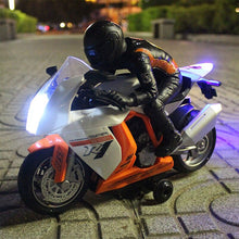 2.4Ghz Rc Motorcycle Stunt Drift Music Led Light Rc Motorbike Model Toys Remote Control Motor Toys For Children Gift,Black