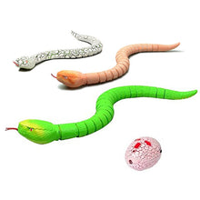 Novelty 1Pcs RC SnakeTerrifying Toy Plastic Infrared Funny Remote Control Snake Rattlesnake Mischief Christmas Gift Furniture
