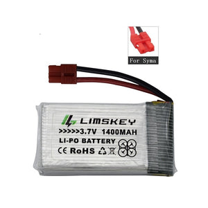 1400mAh 3.7v lipo Battery for SYMA X5 X5S X5C X5SC X5SH X5SW M18 H5P HQ898B HQ859B H11D H11C T64 T04 T05 F28 F29 T56 T57 Charger