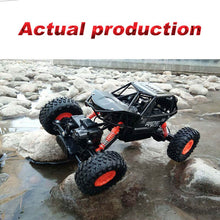 alloy 2.4G rc car 1/16 10km/h Off-Road Drive Bigfoot cars electric four-wheel climbing Double Motors Vehicle toys car for gift