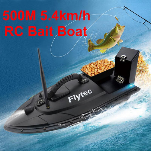 Flytec 2011-5 Fishing Tool Smart RC Bait Boat Toy Dual Motor Fish Finder Remote Control Fishing Boat Speedboat 500 Meters