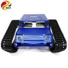 DOIT Y100 Robot Tracked Tank Car Chassis with Aluminium Alloy Frame and Wheel for Robot Education Modification DIY Tank Model RC